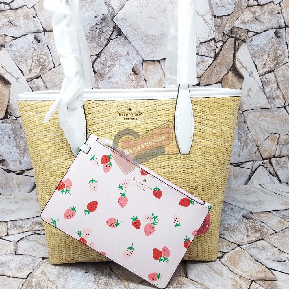 Small Tote Picnic In The Park Natural Kate Spade With Wristlet Beige - Picture 3 of 16